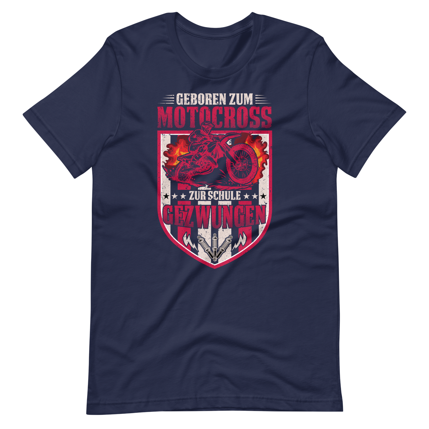 Motocross T-Shirt - Geboren zum Biken, zur Schule gezwungen!
