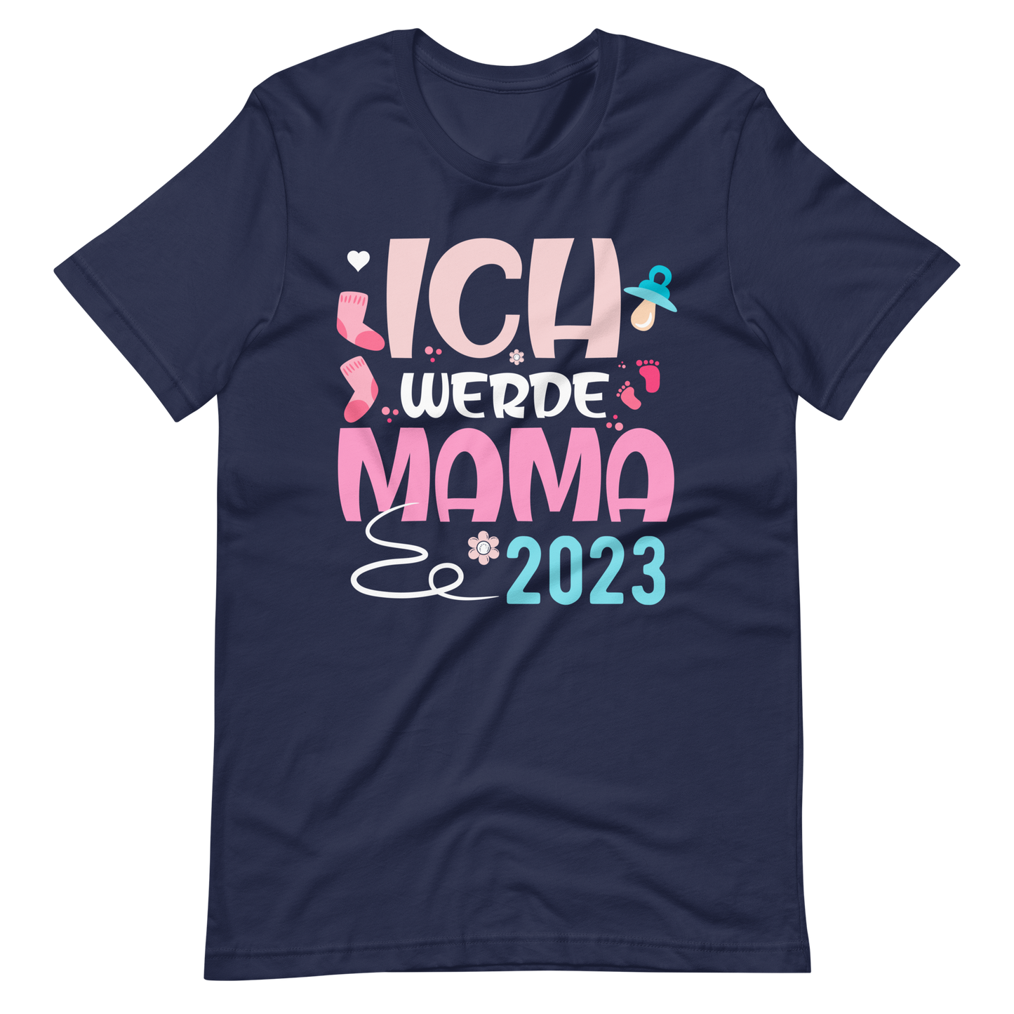 Lustiges T-Shirt "Ich werde Mama - 2023" für werdende Mütter