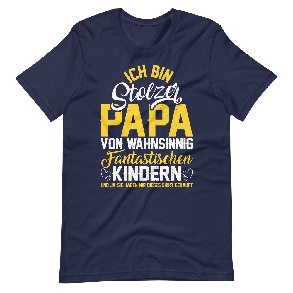 Stolzer Papa von fantastischen Kindern T-Shirt | Vatertagsgeschenk