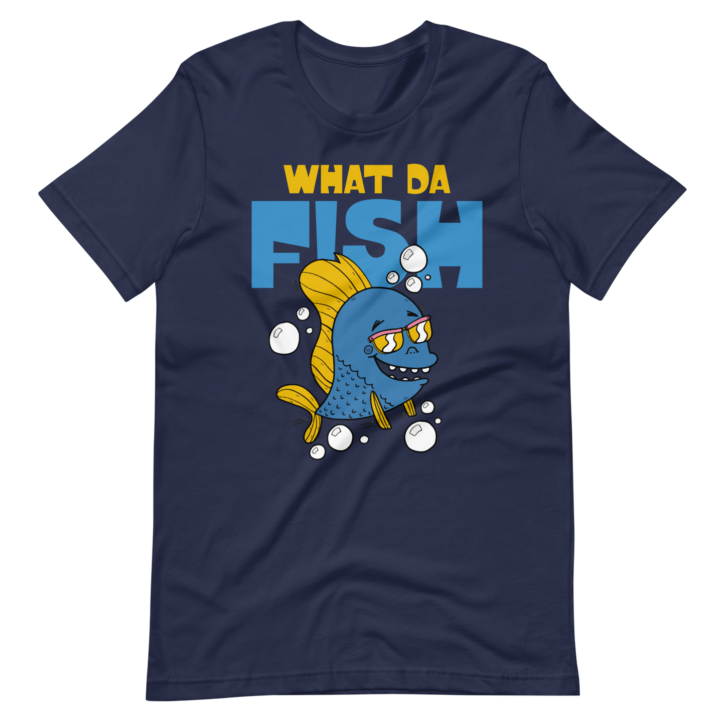 Kaufe jetzt mein lustiges T-Shirt "Lustiger Angler, was der Fisch"