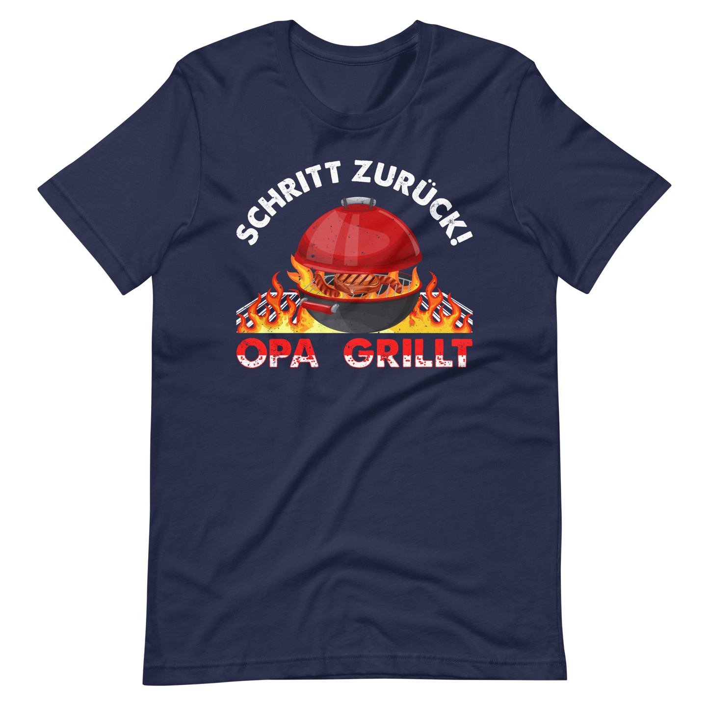 Schritt zurück! OPA grillt T-Shirt