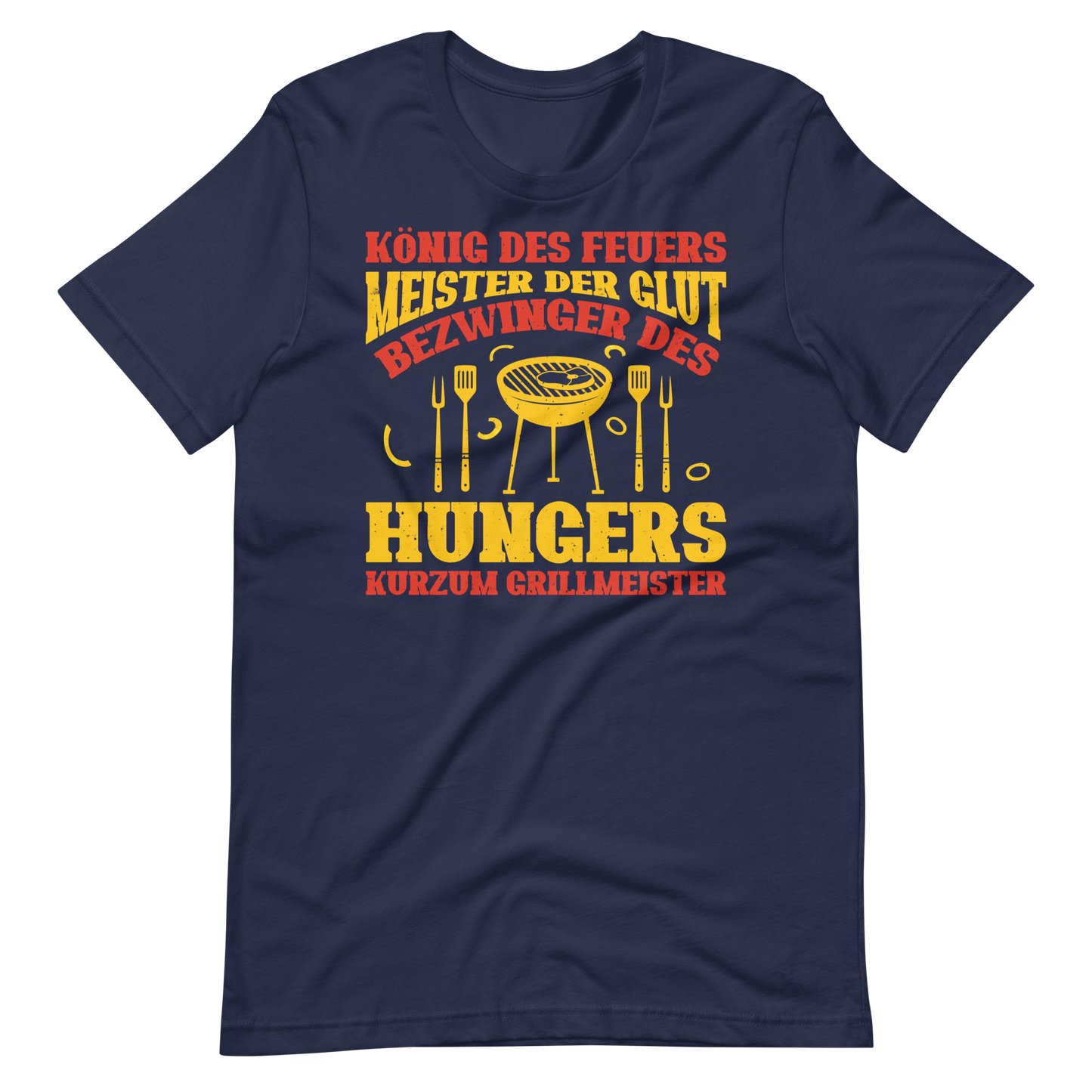 König des Feuers! Lustiger Grillmeister T-Shirt