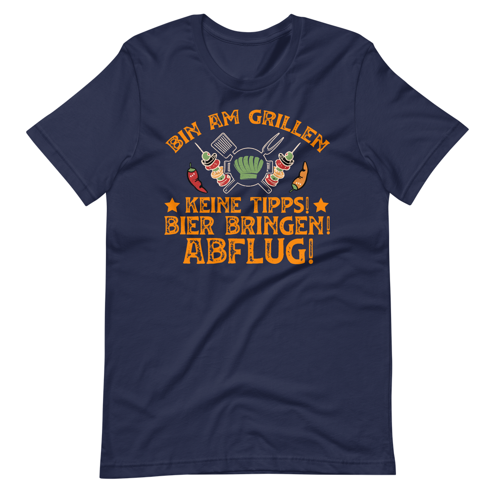 Lustiges Grill T-Shirt - Bin am Grillen!