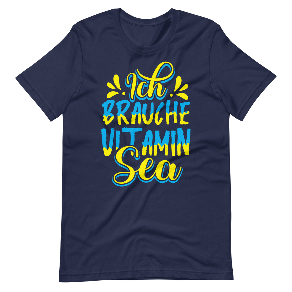 Lustiges T-Shirt "Vitamin SEA!" für Strandliebhaber | Baumwollqualität