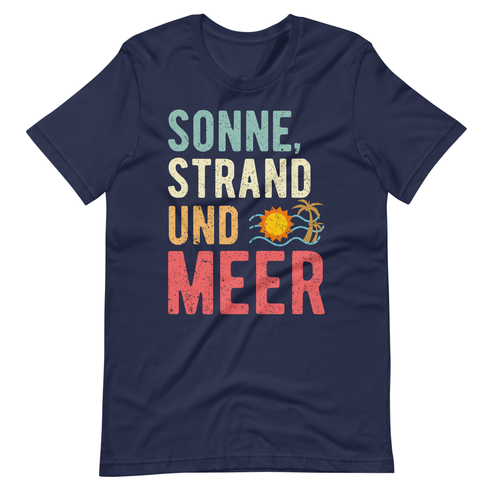 Sommer-T-Shirt "Sonne, Strand und MEER!" | Urlaubsfeeling pur