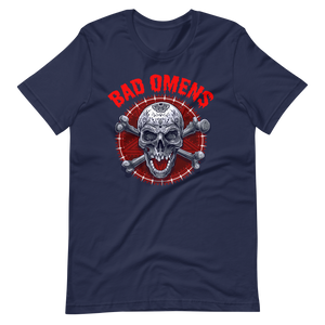 Coole T-Shirt Bad Omens! Totenkopf Style! | Unheilvoller Look