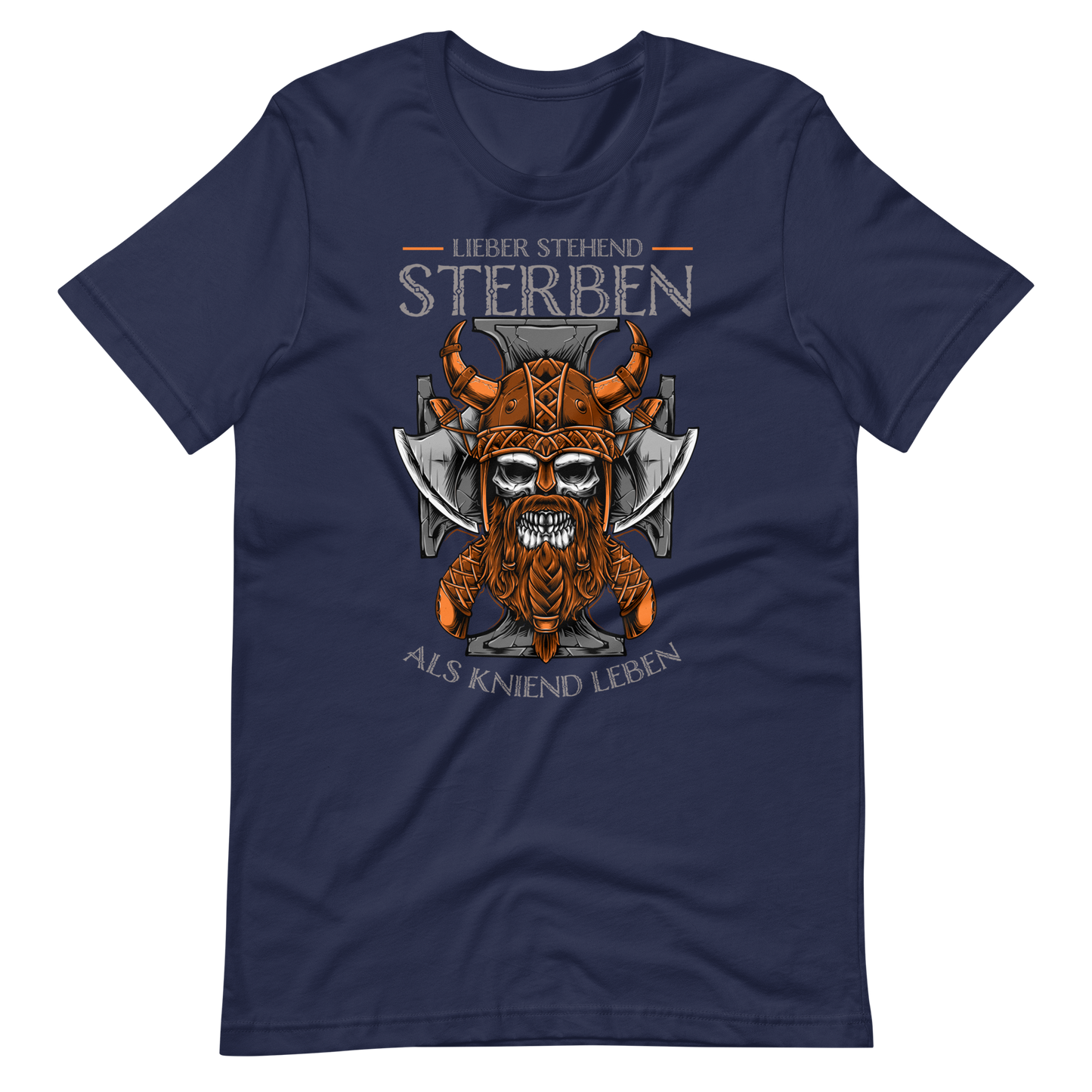 Starkes T-Shirt! "Lieber stehend sterben als kniend leben!" | Mutiger Spruch