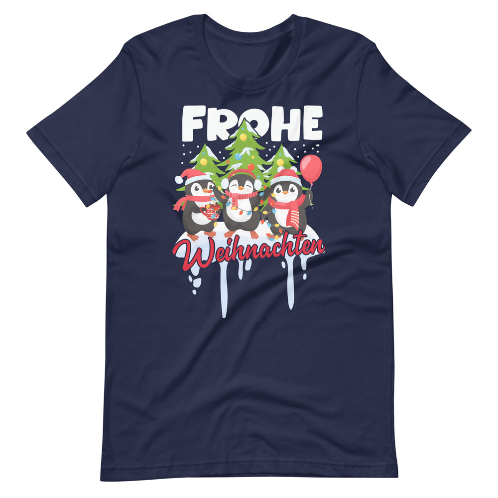 Frohe Weihnachten! Lustige Pinguine - Fröhliches Weihnachtsshirt