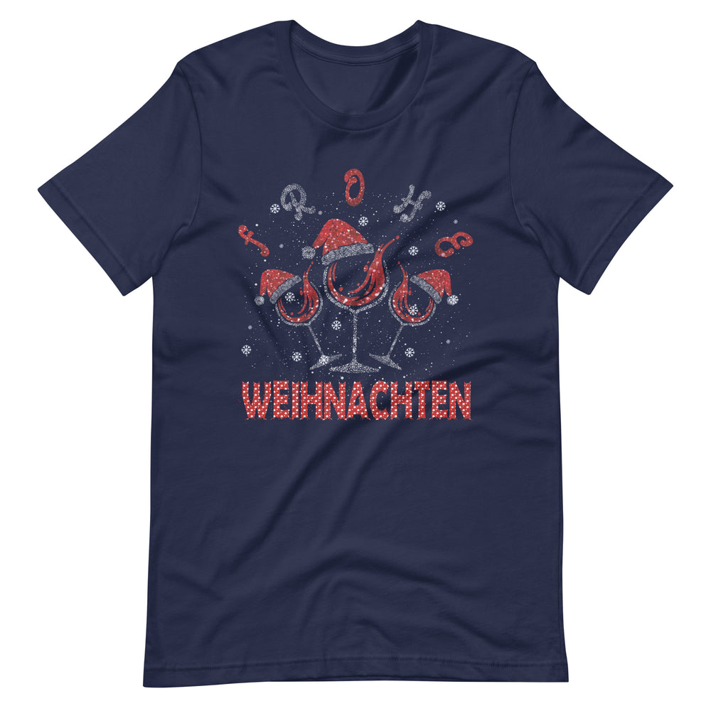 Frohe Weihnachten! Weinliebhaber - Lustiges Weihnachtsshirt für Genießer