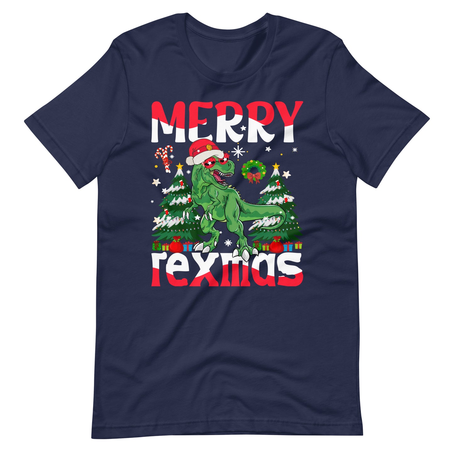 Merry Rexmas Christmas - Dino Weihnachten T-Shirt