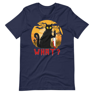 Halloween T-Shirt: WHAT. Katzen Horror - Gruselige Katzenträtsel
