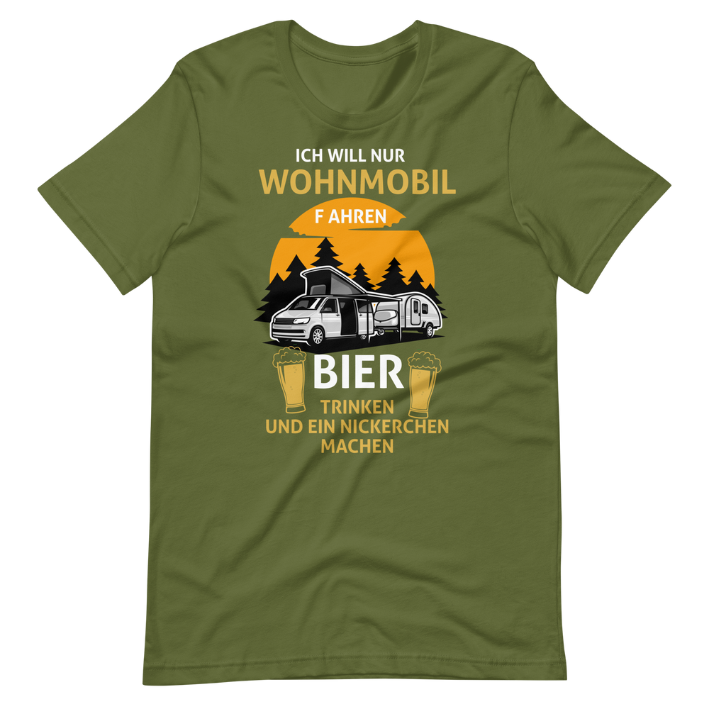 Kaufe jetzt mein T-Shirt "Campen, Bier, Nickerchen!"