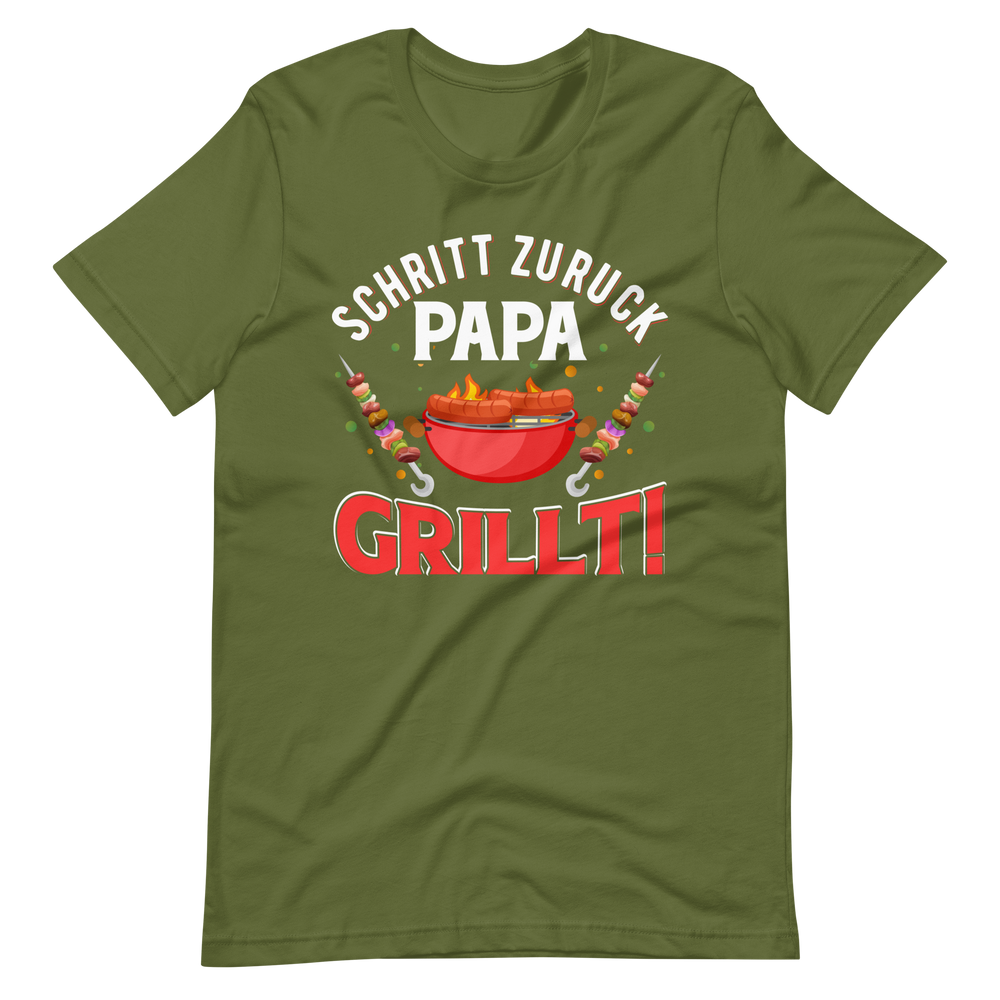 Papa GRILLT - Schritt zurück, Achtung! T-Shirt