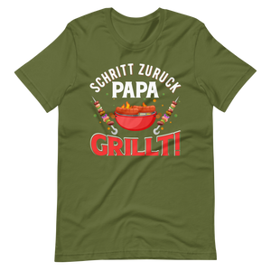 Papa GRILLT - Schritt zurück, Achtung! T-Shirt