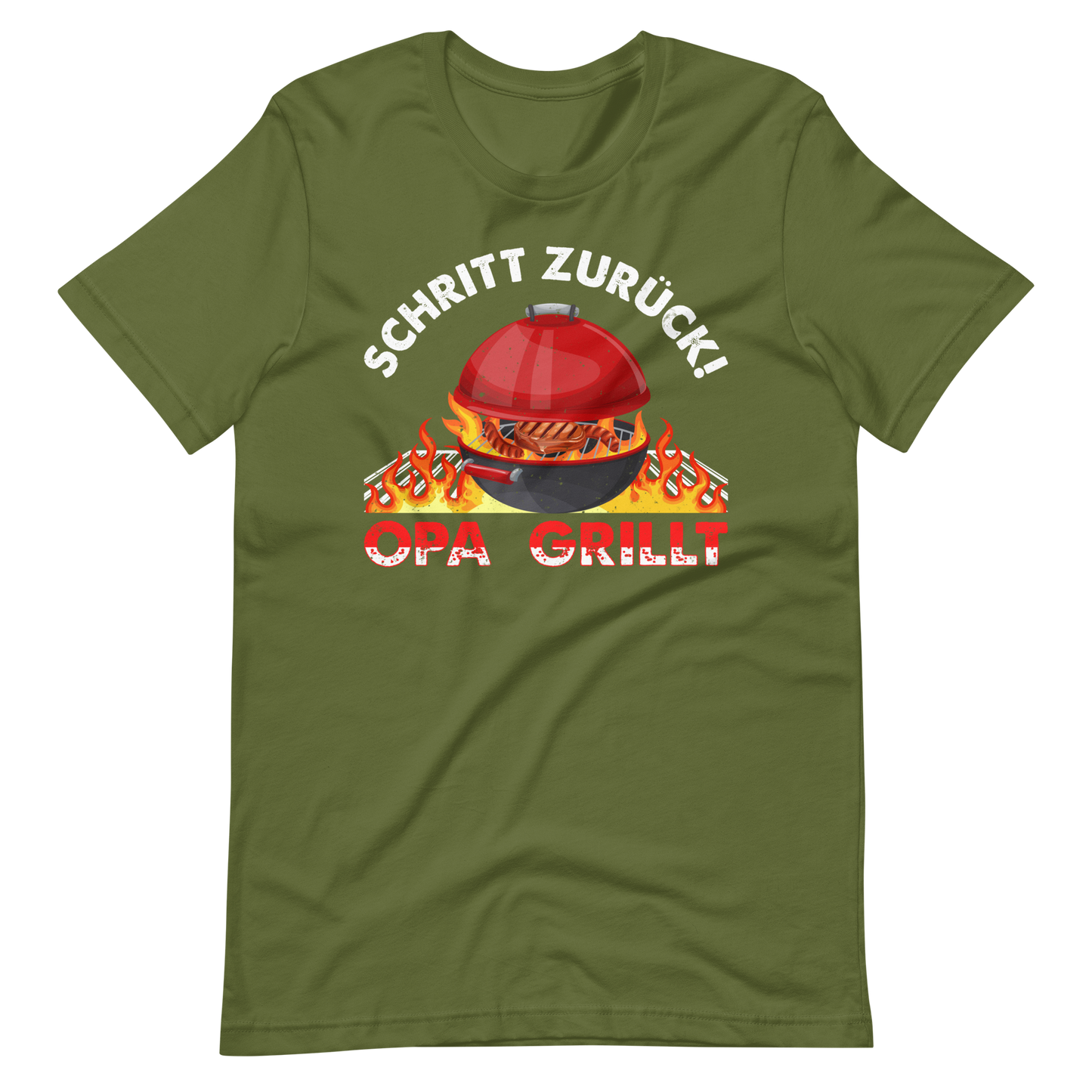Schritt zurück! OPA grillt T-Shirt