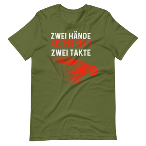 Motocross Action T-Shirt - Zwei Hände, Zwei Eier, Zwei Takte!