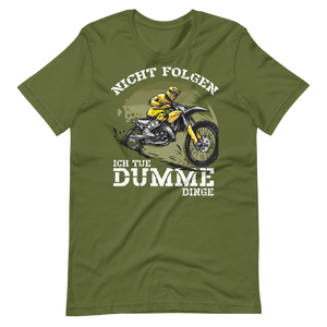 Motocross T-Shirt - Nicht folgen! Dumme Dinge tun!