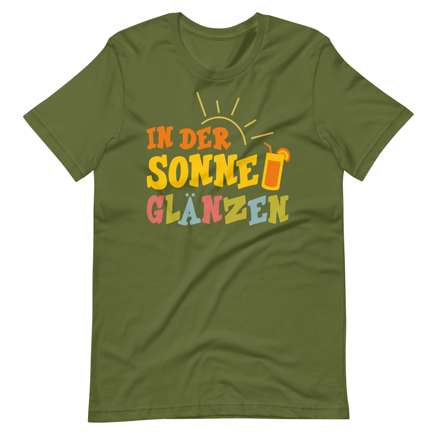 Lustiges T-Shirt "Sonne glänzen!" für den Sommer | Hochwertige Baumwolle