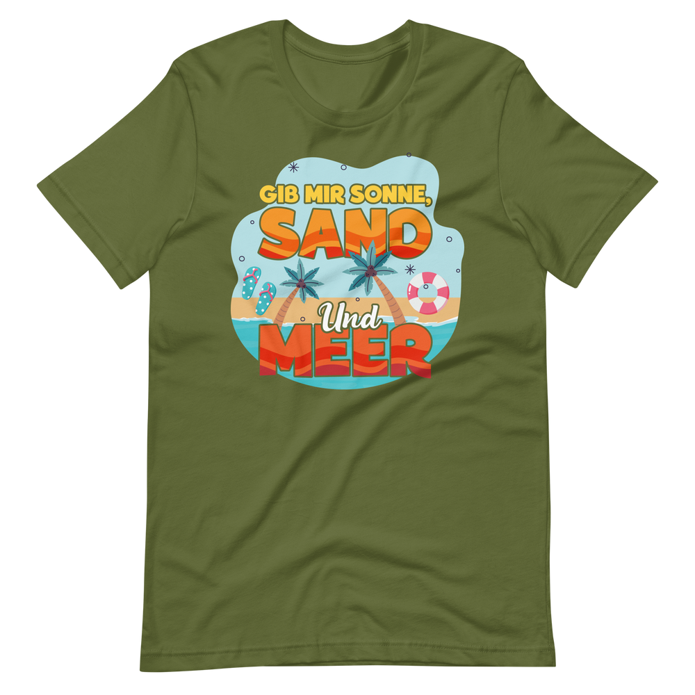 Lustiges T-Shirt "Sonne, Sand, Meer!" für den Sommer | Trendiger Look