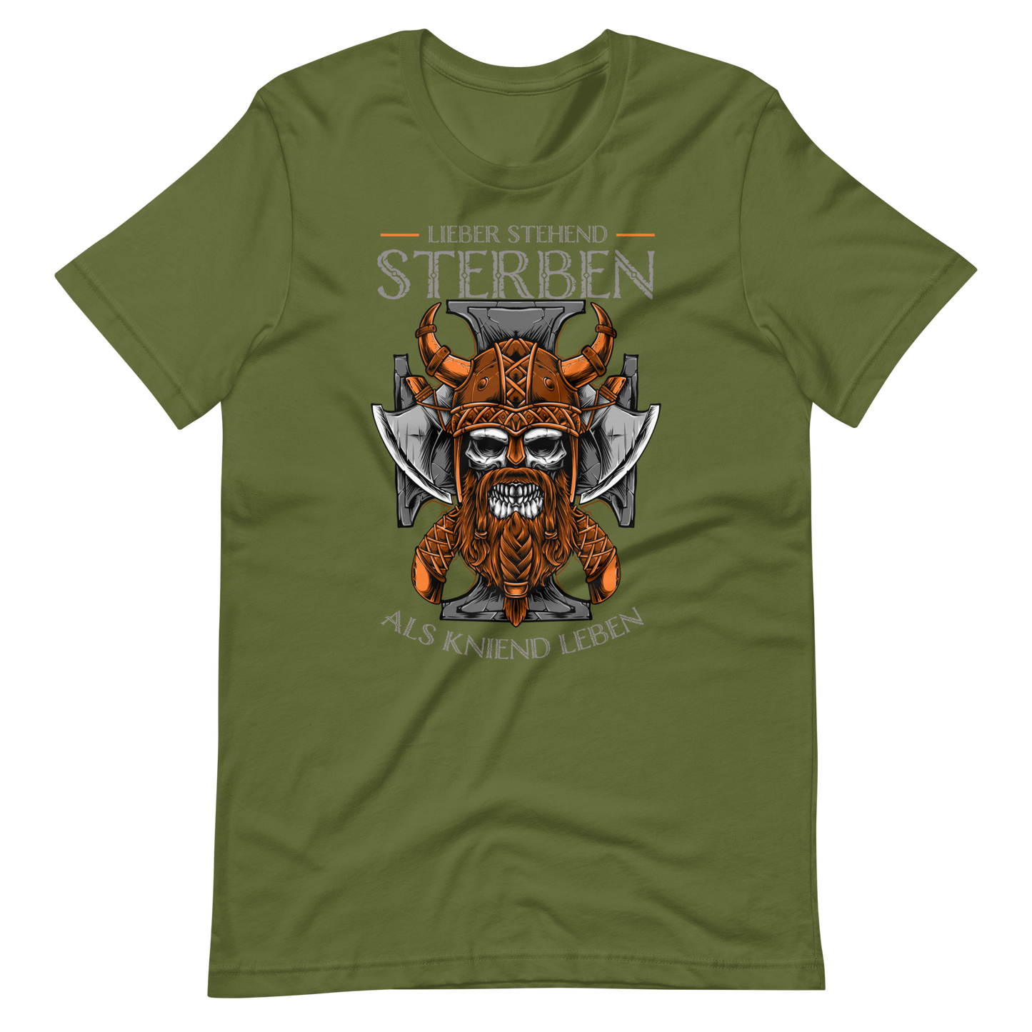 Starkes T-Shirt! "Lieber stehend sterben als kniend leben!" | Mutiger Spruch