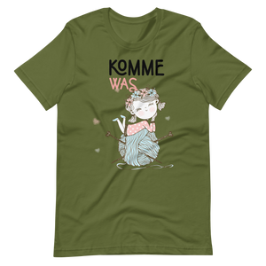 Lustiges T-Shirt! "Komme was Wolle!" | Witziger Spruch