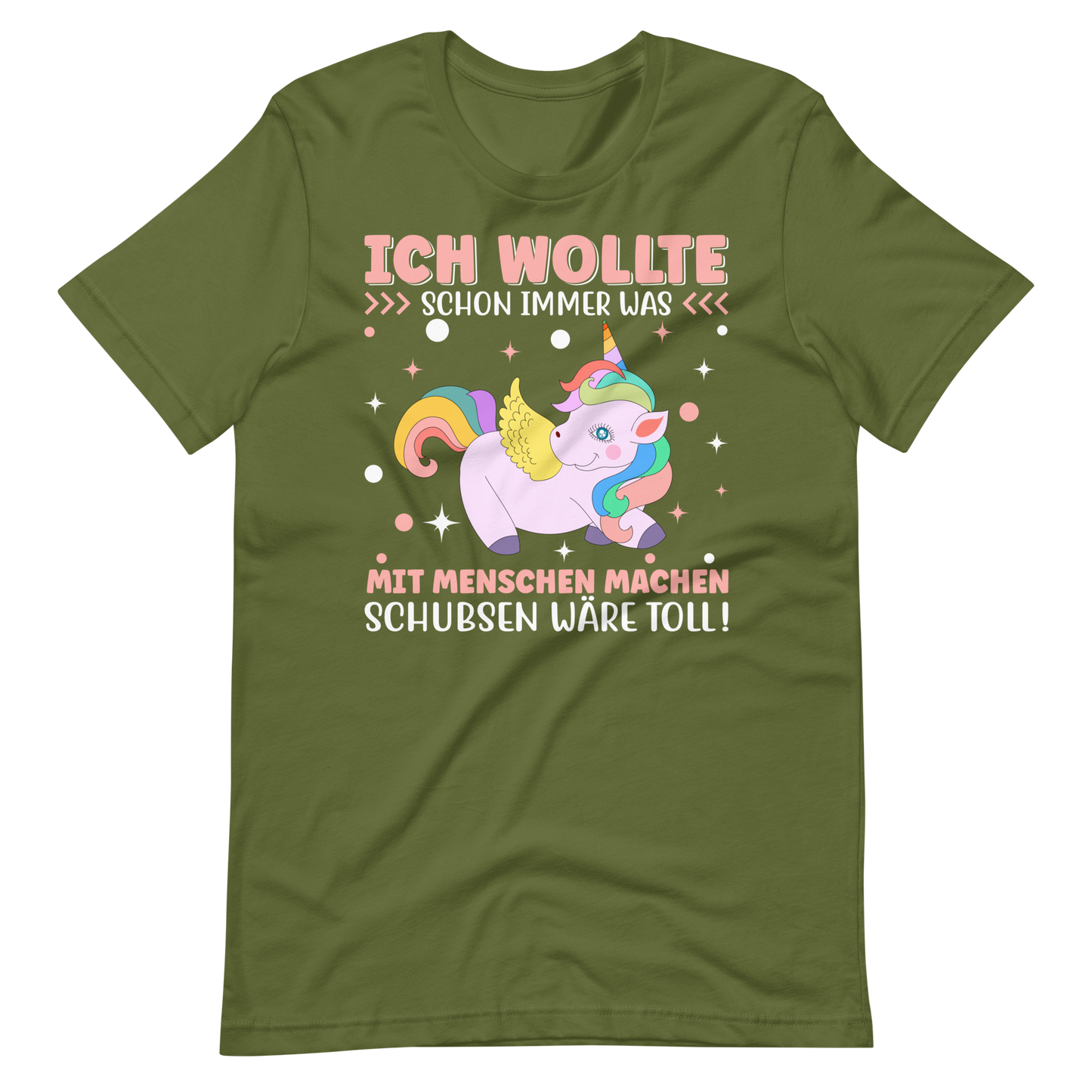 Lustiges T-Shirt "Ich wollte immer mit Menschen arbeiten, schubsen wäre toll" | Lustige Geschenkidee