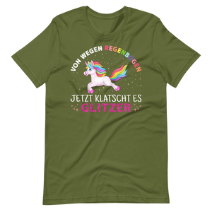 Lustiges T-Shirt "Kein Regenbogen, nur GLITZER!" | Witziger Spruch