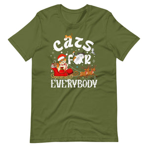 Cats for everybody - Einzigartiges Weihnachten Katzen T-Shirt für Tierliebhaber
