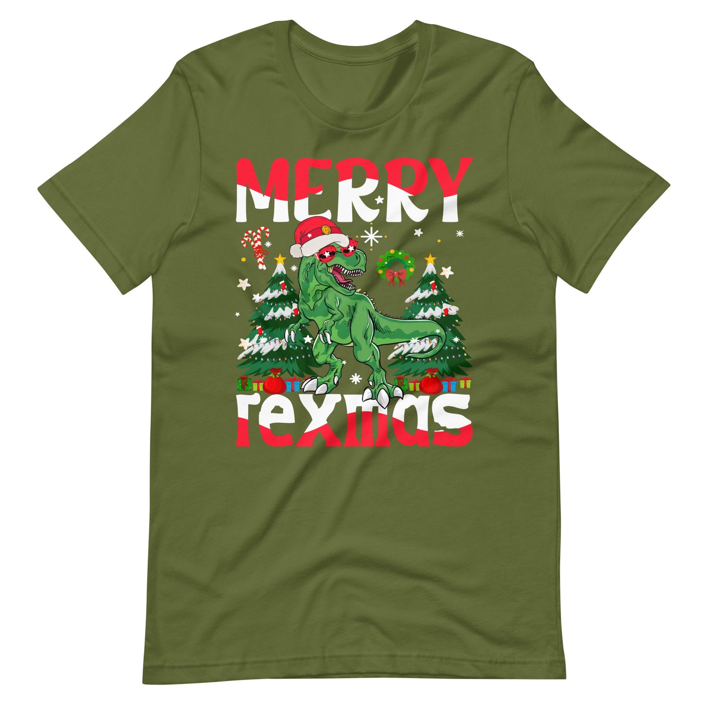 Merry Rexmas Christmas - Dino Weihnachten T-Shirt
