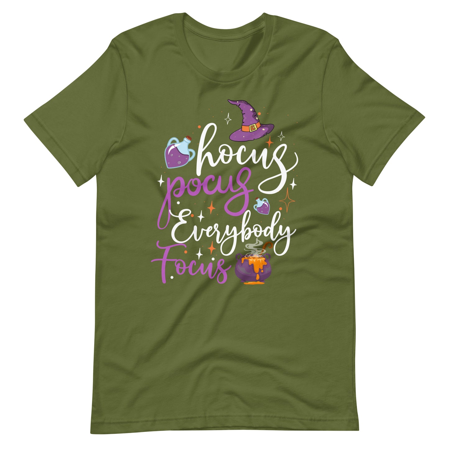 Halloween T-Shirt: Hocus Pocus, Everybody Focus - Spaßiger Gruselzauber