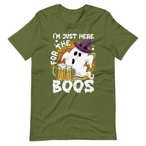 Halloween T-Shirt: I am just here for the BOOS! Lustiges Gruselshirt
