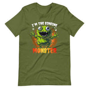 Halloween T-Shirt: I am the singing MONSTER - Spaßiges Gruselshirt