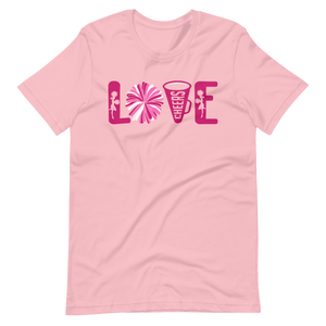 Love Cheerleading! T-Shirt für Damen und Mädchen