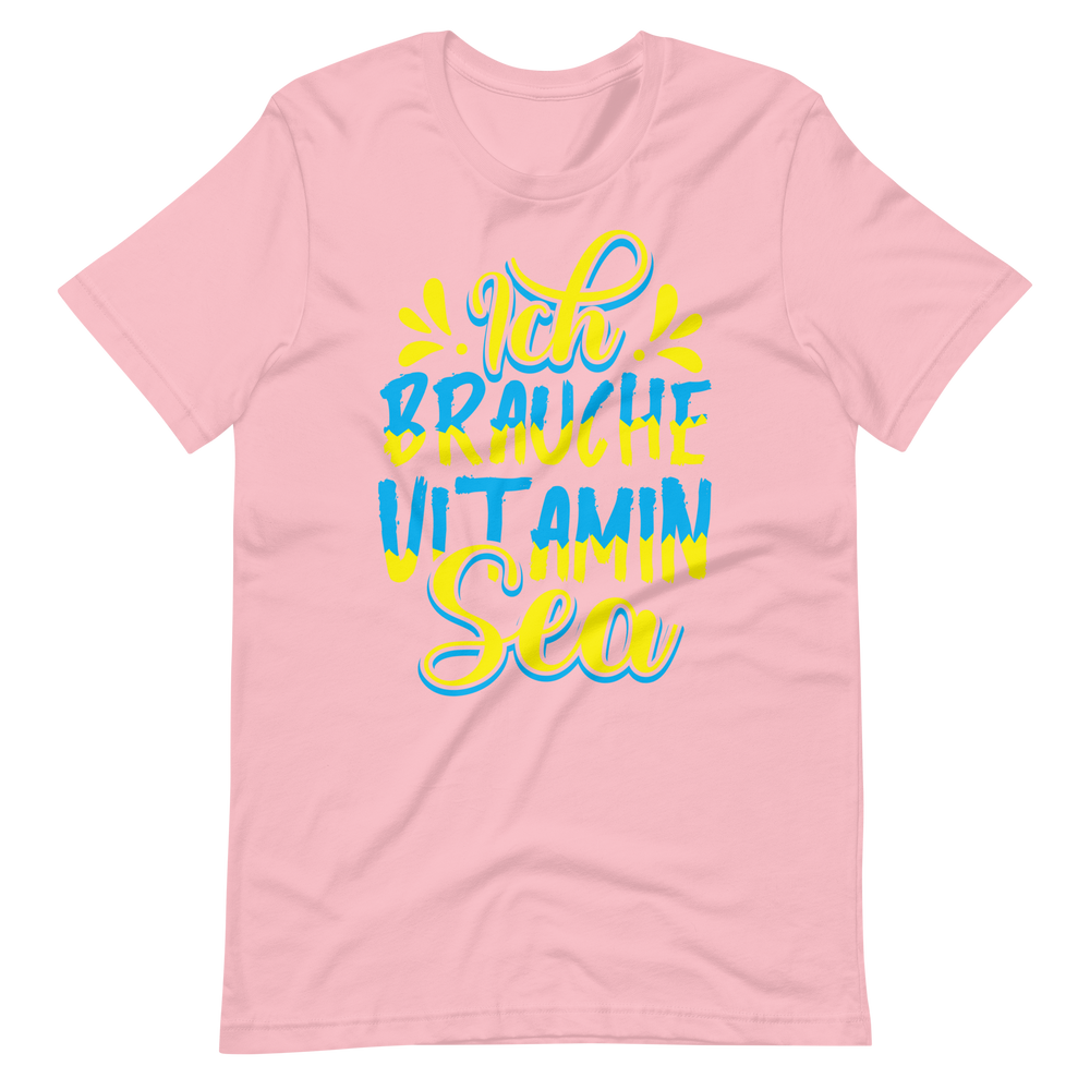 Lustiges T-Shirt "Vitamin SEA!" für Strandliebhaber | Baumwollqualität