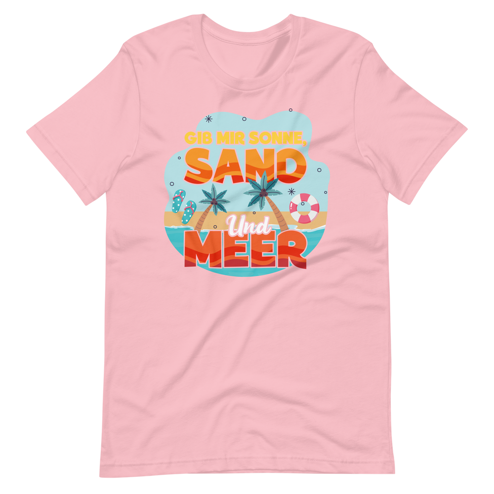 Lustiges T-Shirt "Sonne, Sand, Meer!" für den Sommer | Trendiger Look