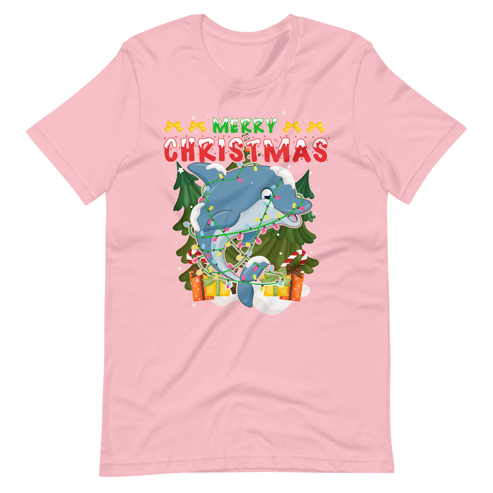 Merry Christmas Dolphin - Weihnachten Delfin T-Shirt