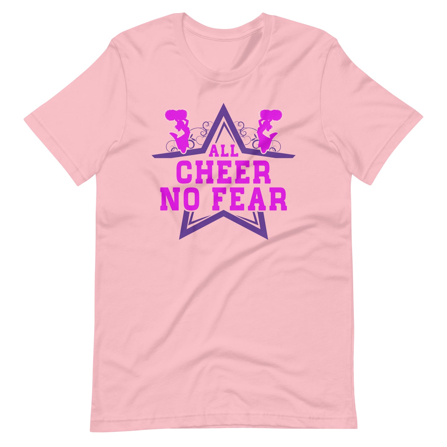 Cheerleading Leidenschaft pur! 'All Cheer, No Fear' T-Shirt für wahre Fans