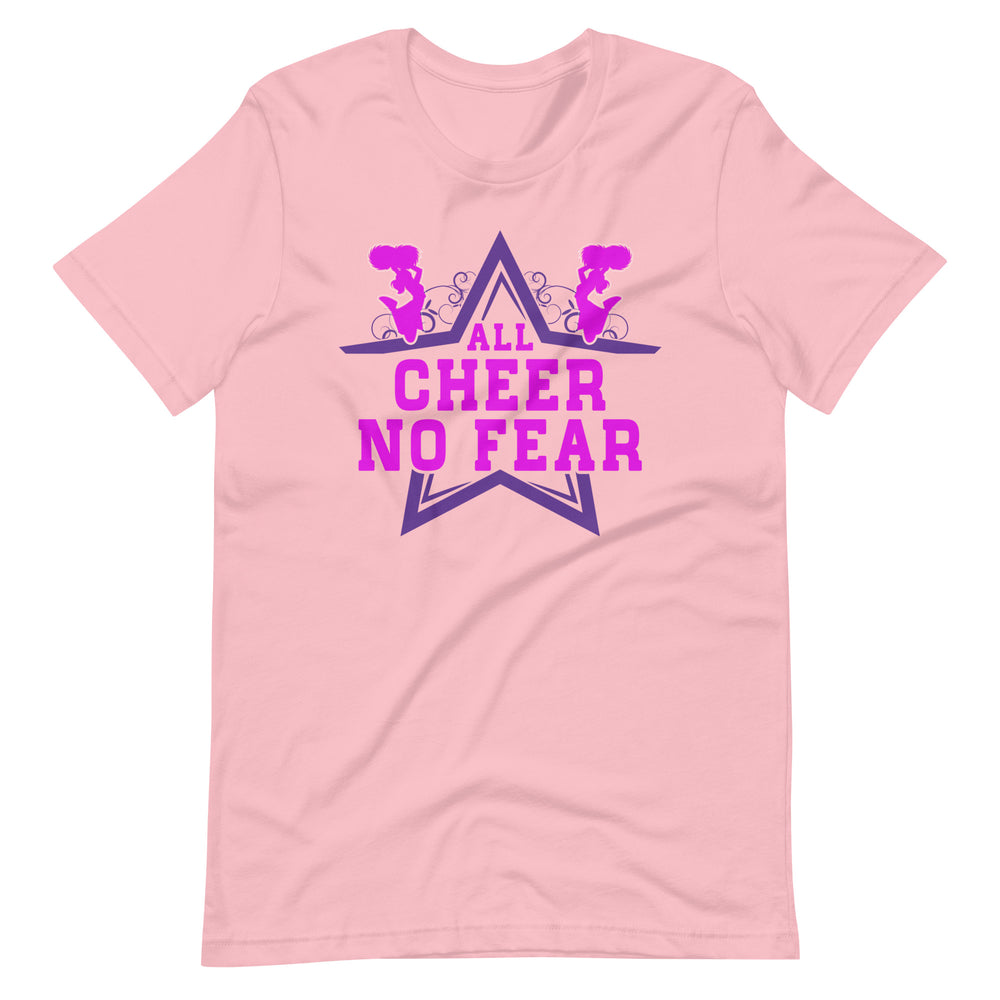 Cheerleading Leidenschaft pur! 'All Cheer, No Fear' T-Shirt für wahre Fans