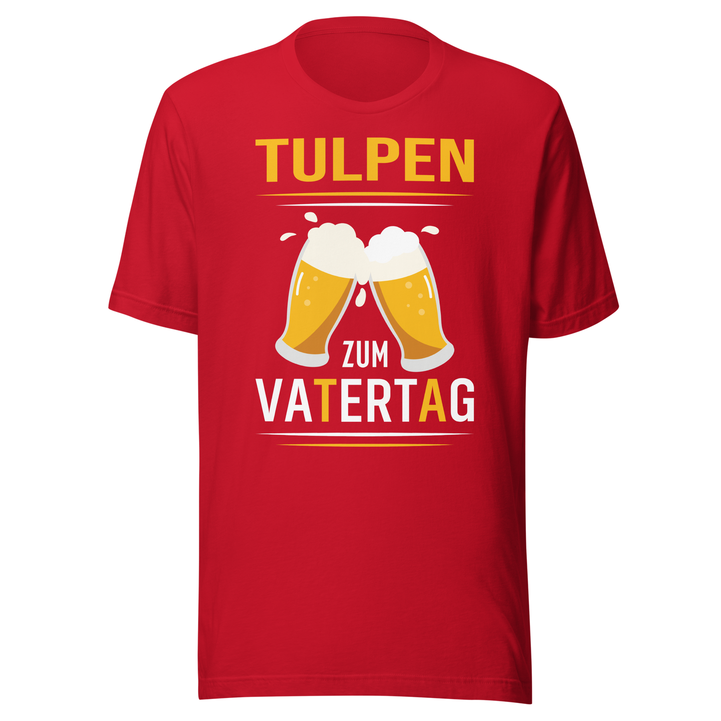 Tulpen zum Vatertag T-Shirt für Männer - Vatertagsgeschenk