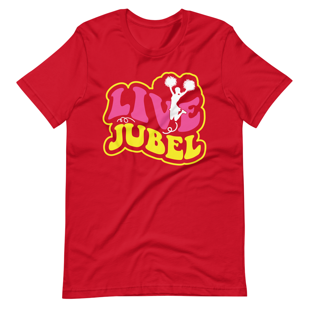 Live Jubel Cheer! T-Shirt für Damen und Mädchen