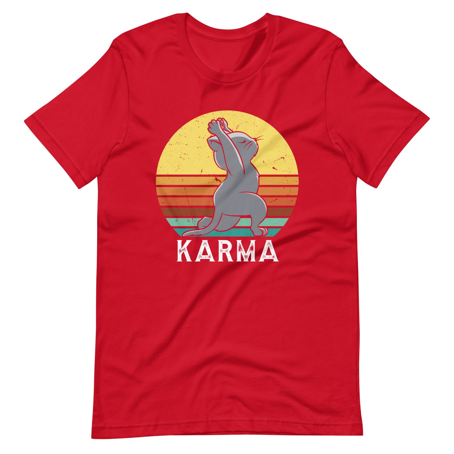 Karma CAT! T-Shirt | Lustiges Katzenmotiv
