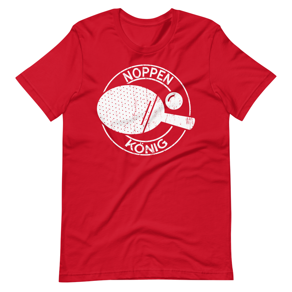 Noppen König T-Shirt - Coole Geschenkidee für Tischtennisfans