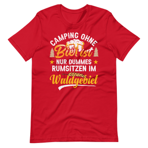 Camping T-Shirt mit witzigem Spruch - Kein Bier, kein Spaß