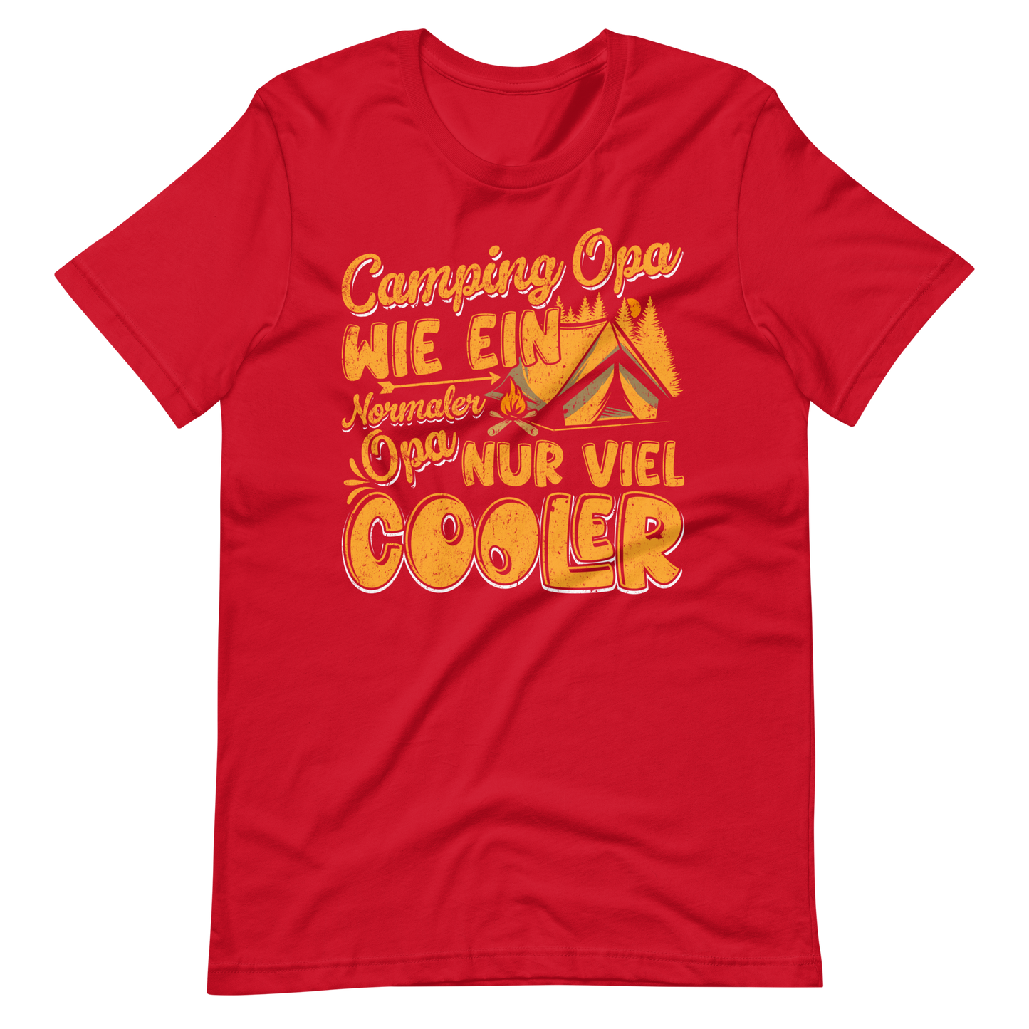 Witziges Camping Opa T-Shirt - Cooler als ein normaler Opa