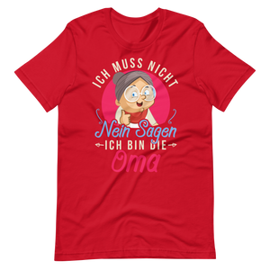 Witziges T-Shirt mit Spruch "Ich muss NICHT Nein sagen, ich bin die OMA