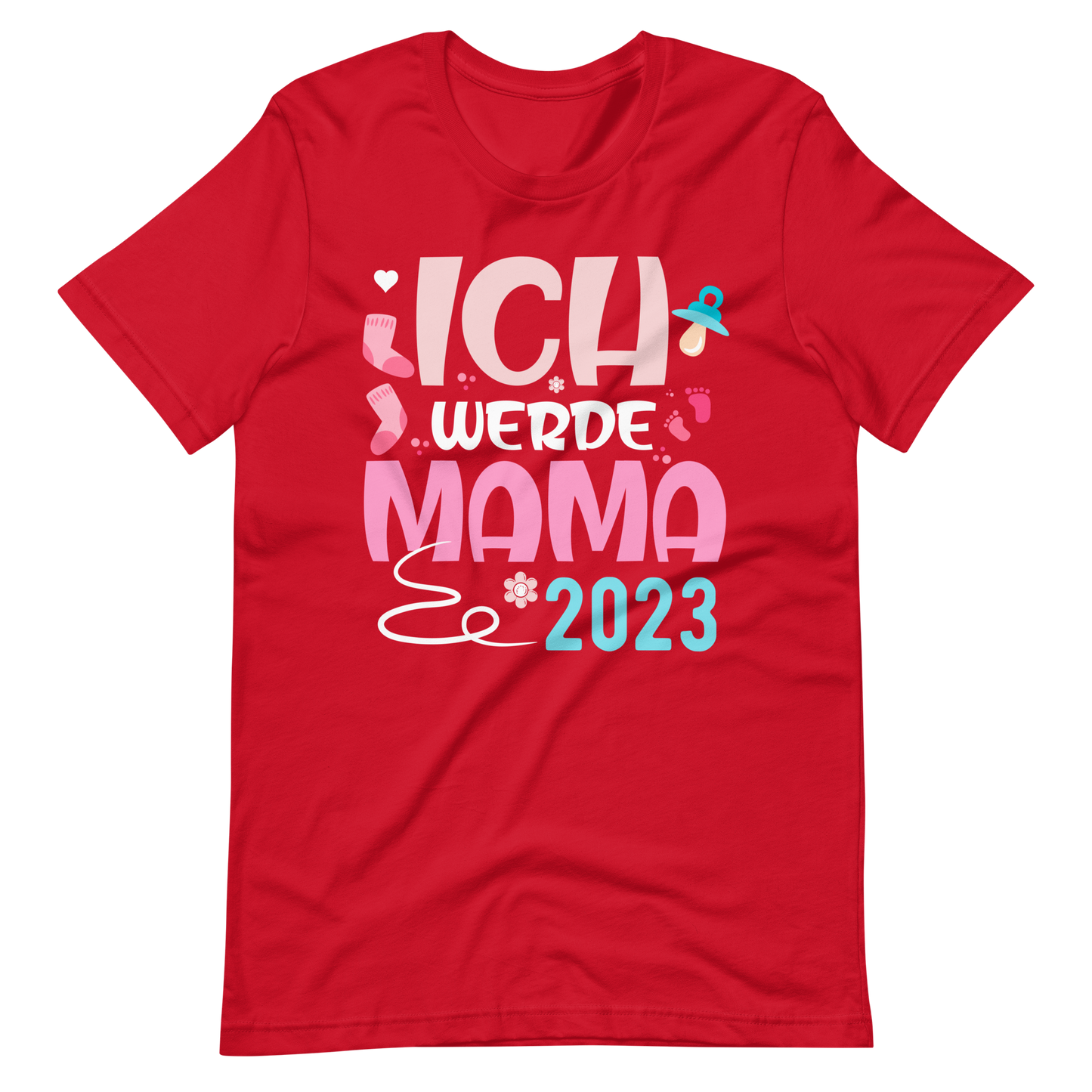 Lustiges T-Shirt "Ich werde Mama - 2023" für werdende Mütter