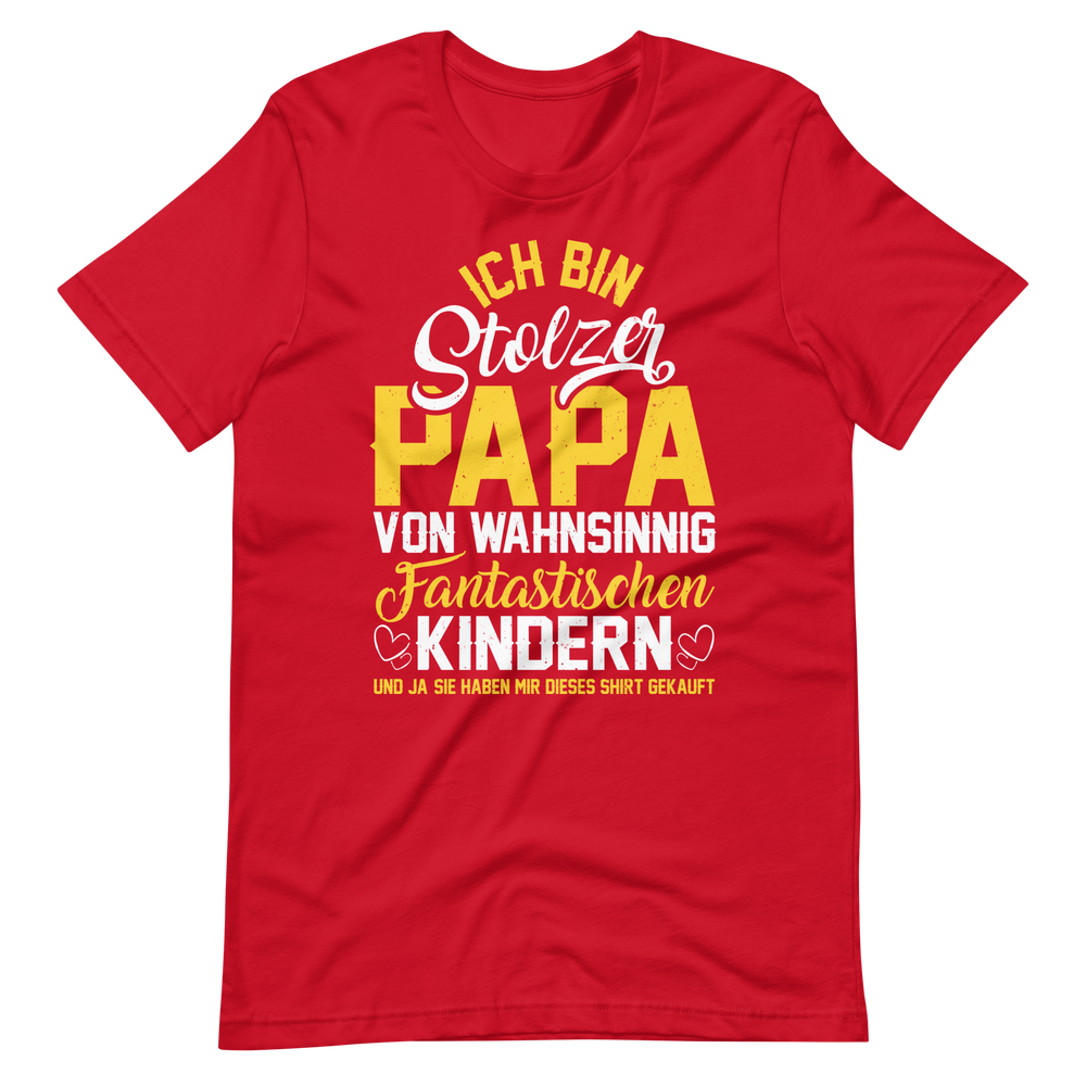 Stolzer Papa von fantastischen Kindern T-Shirt | Vatertagsgeschenk