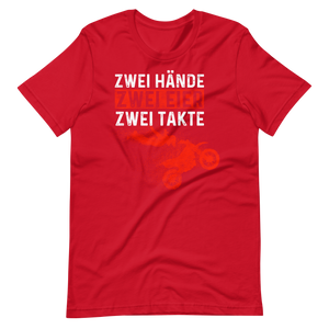 Motocross Action T-Shirt - Zwei Hände, Zwei Eier, Zwei Takte!