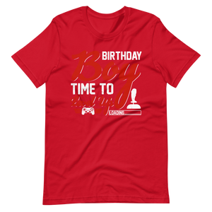Lustiges Gamer-Shirt - Birthday Boy Time To Level Up - Gamer Shirts