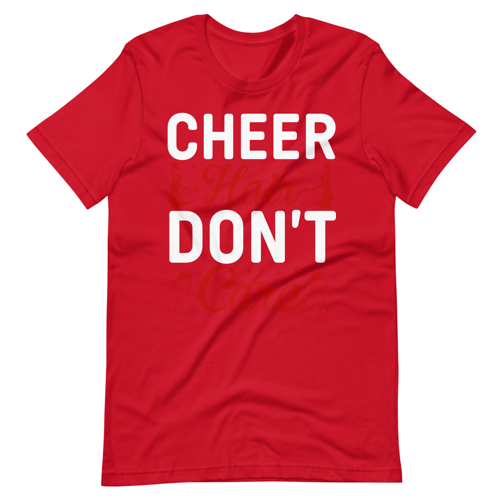 Cheer Hair Don't Care – Tolles Cheerleader Shirt